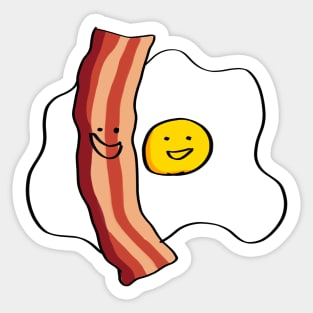 Best friends forever Bacon and Egg Sticker